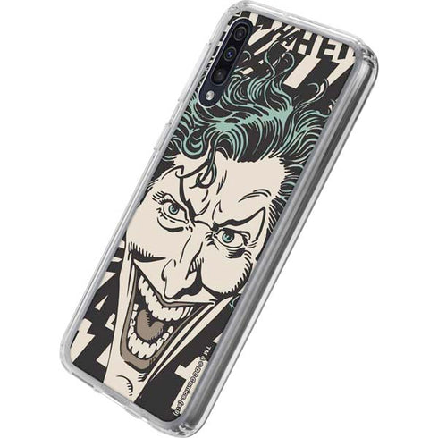 DC Comics The Joker Vintage Laughing Galaxy A50 Clear Case