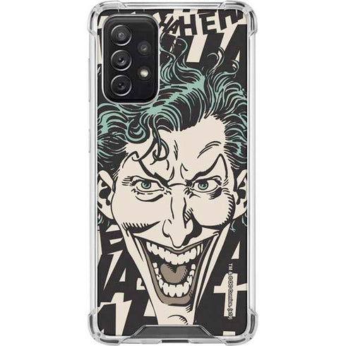 DC Comics The Joker Vintage Laughing Galaxy A72 5G Clear Case