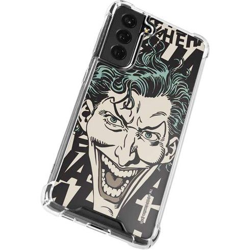 DC Comics The Joker Vintage Laughing Galaxy S21 FE Clear Case
