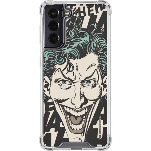 DC Comics The Joker Vintage Laughing Galaxy S22 Clear Case