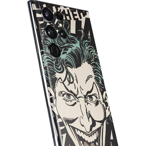 DC Comics The Joker Vintage Laughing Galaxy S22 Ultra Skin