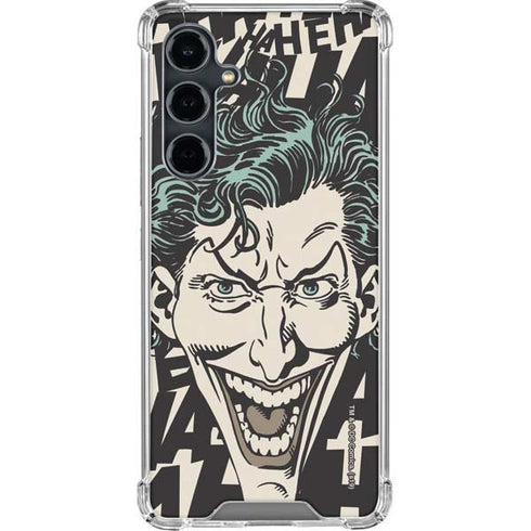 DC Comics The Joker Vintage Laughing Galaxy S23 FE Clear Case
