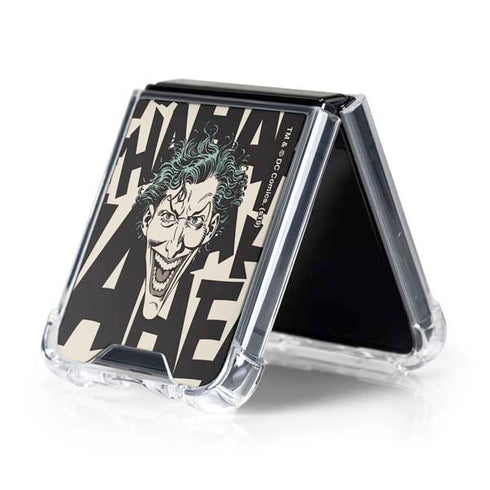 DC Comics The Joker Vintage Laughing Galaxy Z Flip5 5G Clear Case