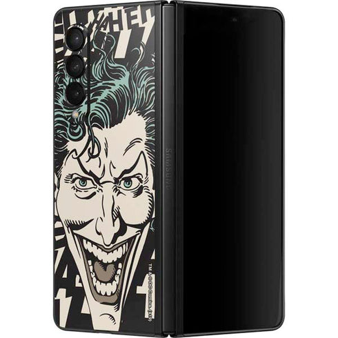 DC Comics The Joker Vintage Laughing Galaxy Z Fold3 5G Skin