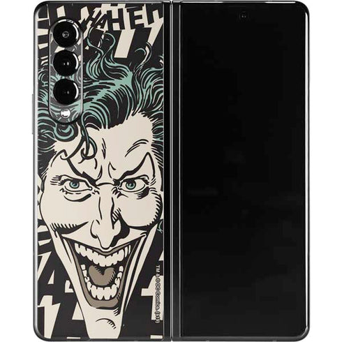 DC Comics The Joker Vintage Laughing Galaxy Z Fold3 5G Skin