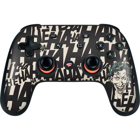 DC Comics The Joker Vintage Laughing Google Stadia Controller Skin