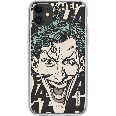 DC Comics The Joker Vintage Laughing iPhone 11 Clear Case