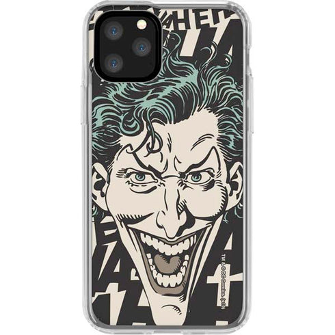DC Comics The Joker Vintage Laughing iPhone 11 Pro Clear Case