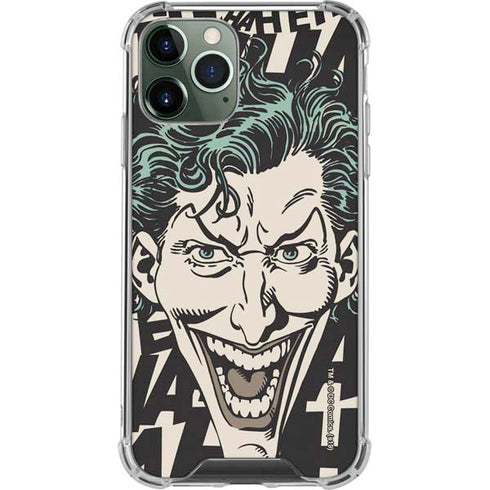 DC Comics The Joker Vintage Laughing iPhone 11 Pro Max Clear Case