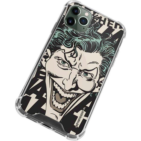DC Comics The Joker Vintage Laughing iPhone 11 Pro Max Clear Case