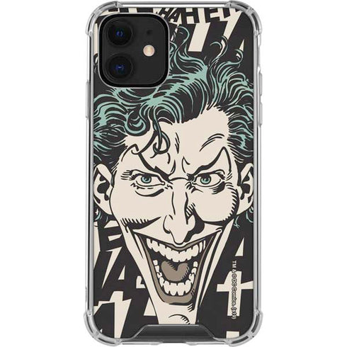 DC Comics The Joker Vintage Laughing iPhone 12 Clear Case