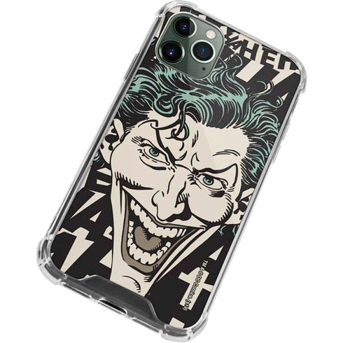 DC Comics The Joker Vintage Laughing iPhone 12 Pro Clear Case