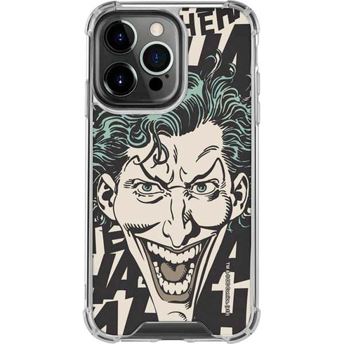 DC Comics The Joker Vintage Laughing iPhone 13 Pro Clear Case