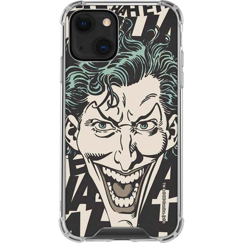 DC Comics The Joker Vintage Laughing iPhone 14 Plus Clear Case