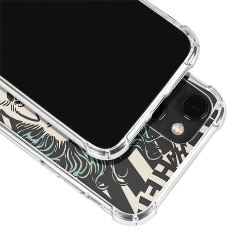 DC Comics The Joker Vintage Laughing iPhone 14 Plus Clear Case