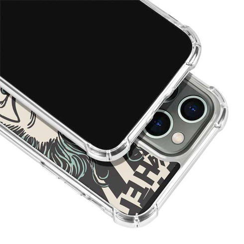 DC Comics The Joker Vintage Laughing iPhone 14 Pro Max Clear Case