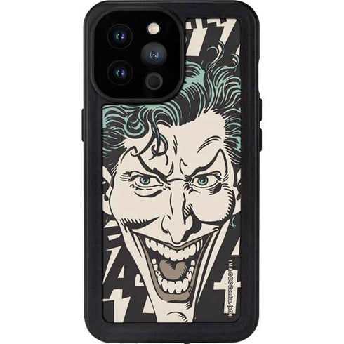 DC Comics The Joker Vintage Laughing iPhone 14 Pro Max Waterproof Case