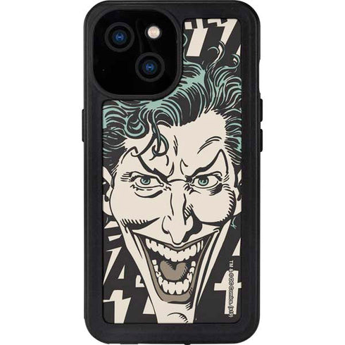 DC Comics The Joker Vintage Laughing iPhone 15 Waterproof Case