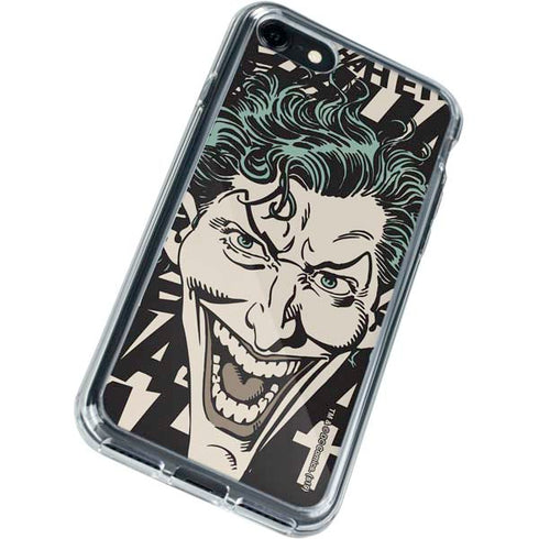DC Comics The Joker Vintage Laughing iPhone SE (2nd & 3rd Gen) Clear Case