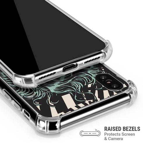 DC Comics The Joker Vintage Laughing iPhone XS Max Clear Case
