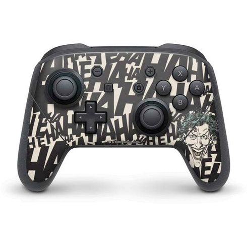 DC Comics The Joker Vintage Laughing Nintendo Switch Pro Controller Skin