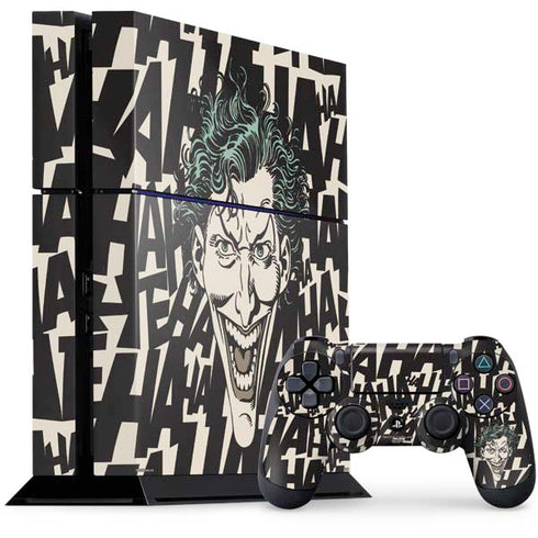 DC Comics The Joker Vintage Laughing PS4 Console and Controller Bundle Skin