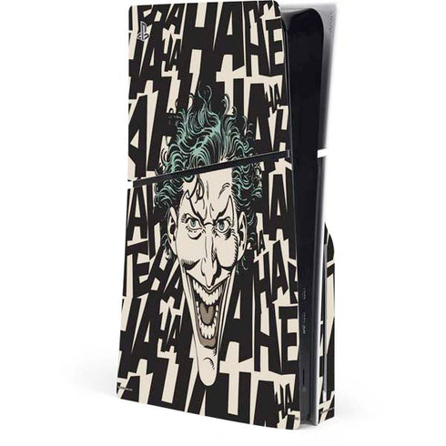 DC Comics The Joker Vintage Laughing PS5 Slim Disk Console Skin
