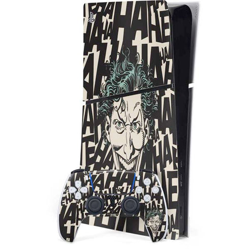 DC Comics The Joker Vintage Laughing PS5 Slim Digital Edition Bundle Skin