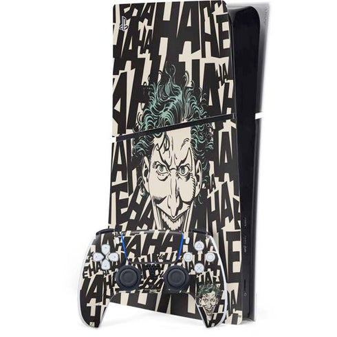 DC Comics The Joker Vintage Laughing PS5 Slim Digital Edition Console Skin