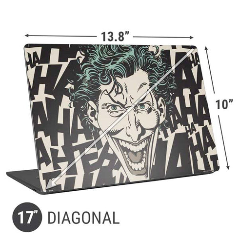 DC Comics The Joker Vintage Laughing Universal Laptop 17in (13.8 x 10in) Skin