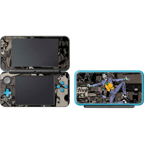 DC Comics The Joker Vintage Action pose pattern Nintendo 2DS XL (2017) Skin