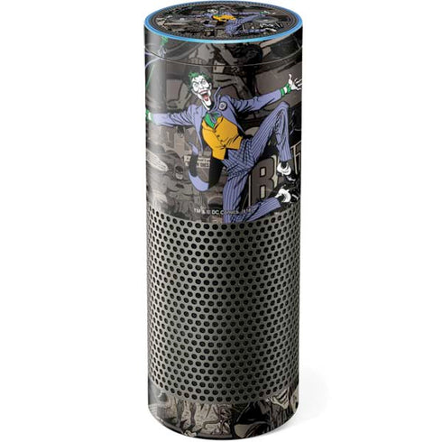 DC Comics The Joker Vintage Action pose pattern Amazon Echo Skin
