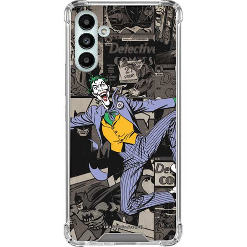 DC Comics The Joker Vintage Action pose pattern Galaxy A13 5G Clear Case