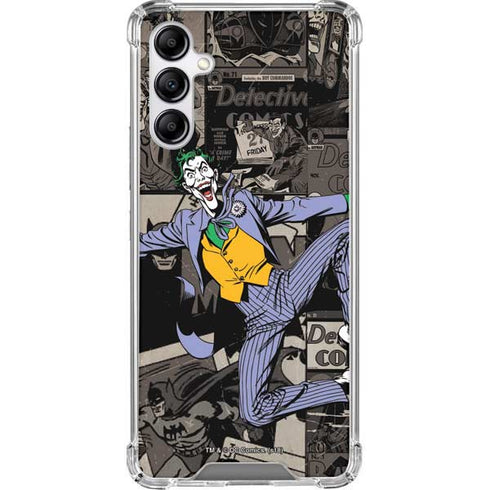 DC Comics The Joker Vintage Action pose pattern Galaxy A14 5G Clear Case