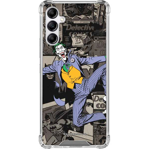 DC Comics The Joker Vintage Action pose pattern Galaxy A15 5G Clear Case