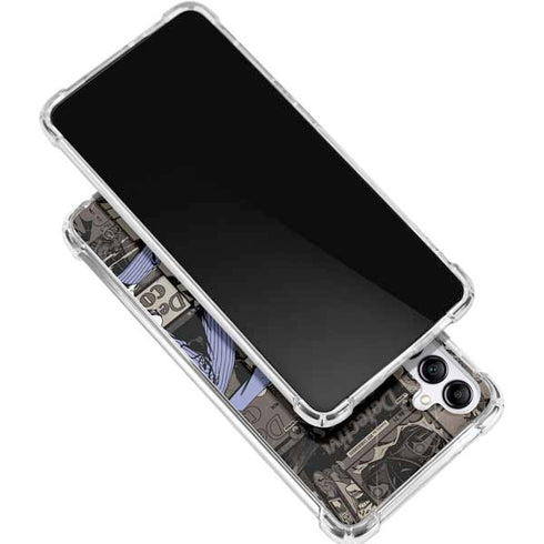 DC Comics The Joker Vintage Action pose pattern Galaxy A15 5G Clear Case