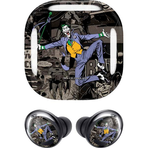 DC Comics The Joker Vintage Action pose pattern Galaxy Buds Pro Skin