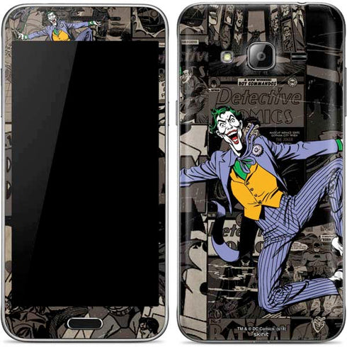 DC Comics The Joker Vintage Action pose pattern Galaxy J3 Skin