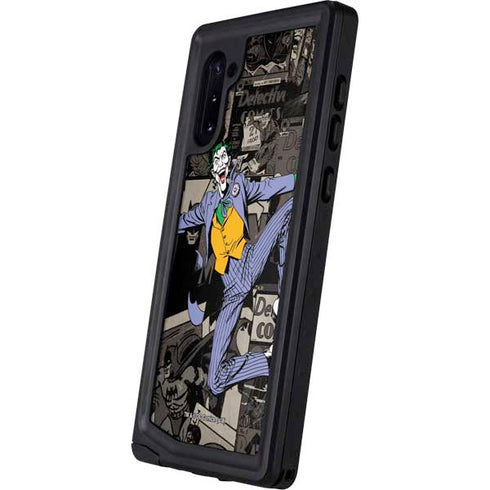 DC Comics The Joker Vintage Action pose pattern Galaxy Note 10 Waterproof Case