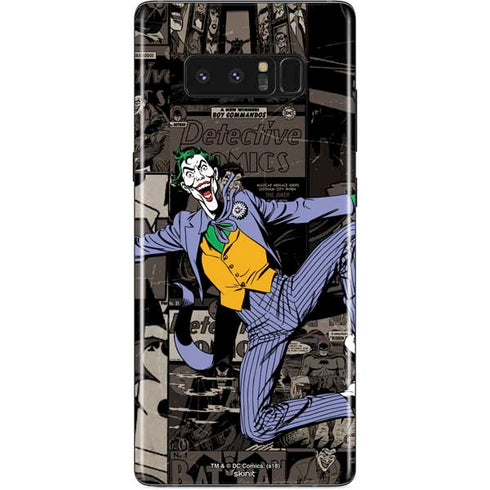 DC Comics The Joker Vintage Action pose pattern Galaxy Note 8 Skin