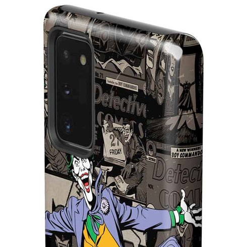 DC Comics The Joker Vintage Action pose pattern Galaxy Note20 5G Pro Case
