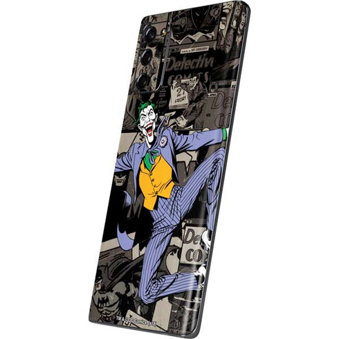 DC Comics The Joker Vintage Action pose pattern Galaxy Note20 5G Skin