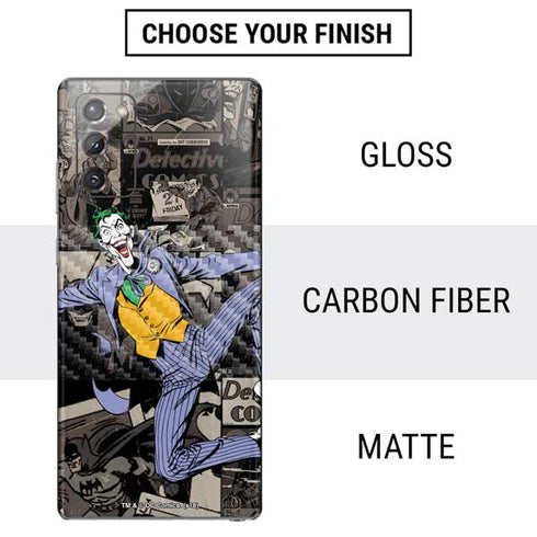 DC Comics The Joker Vintage Action pose pattern Galaxy Note20 5G Skin