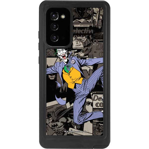DC Comics The Joker Vintage Action pose pattern Galaxy Note20 5G Waterproof Case