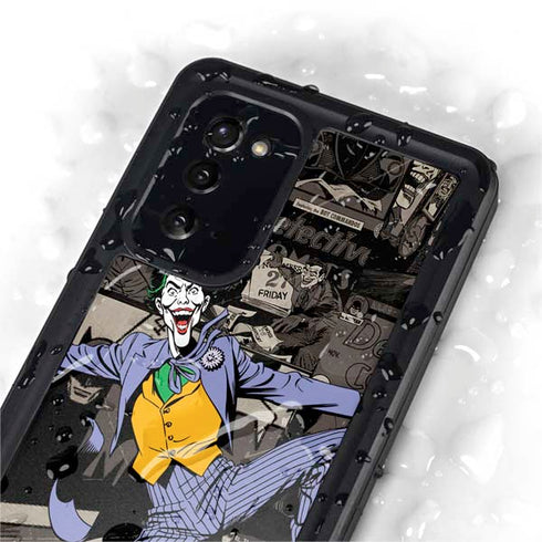 DC Comics The Joker Vintage Action pose pattern Galaxy Note20 5G Waterproof Case