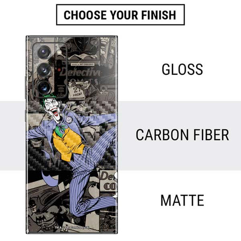 DC Comics The Joker Vintage Action pose pattern Galaxy Note20 Ultra 5G Skin