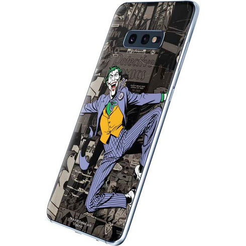 DC Comics The Joker Vintage Action pose pattern Galaxy S10e Skin