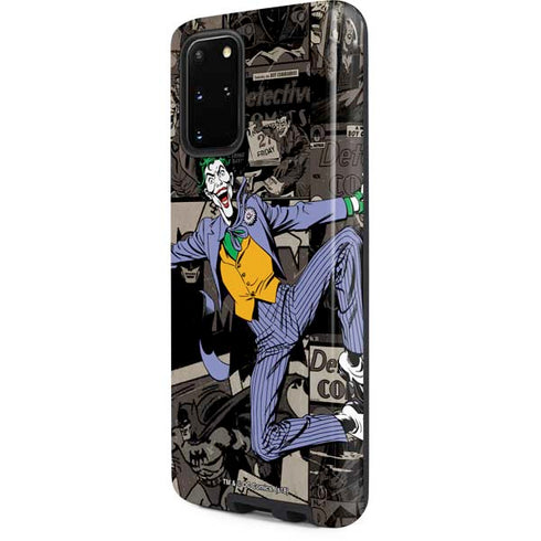 DC Comics The Joker Vintage Action pose pattern Galaxy S20 Plus Pro Case