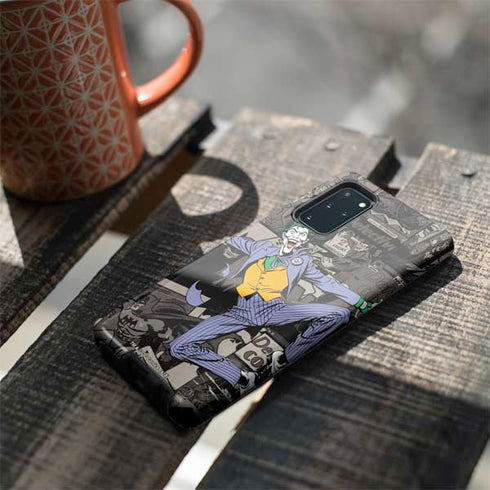 DC Comics The Joker Vintage Action pose pattern Galaxy S20 Plus Pro Case