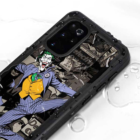 DC Comics The Joker Vintage Action pose pattern Galaxy S20 Plus Waterproof Case